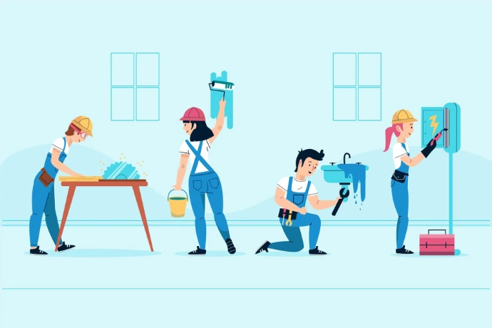 Residential deep cleaning 